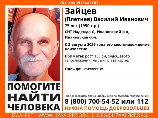 В Ивановской области продолжают поиски пропавшего 2 августа пенсионера